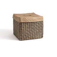 Корзина С крышкой Kotak единый размер черный LA REDOUTE INTERIEURS  фото, kupilegko.ru